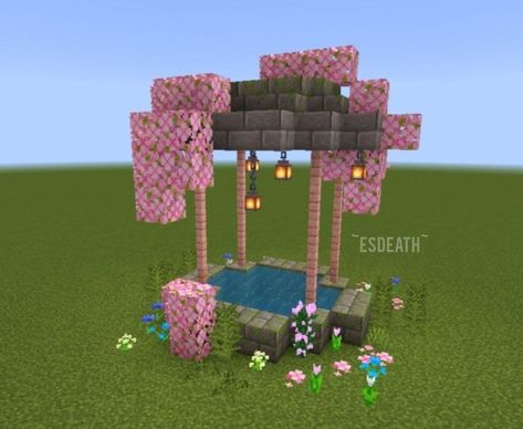 Minecraft Decoration Ideas, Minecraft Valentines, Minecraft Garden, Rumah Minecraft Sederhana, Minecraft Interior Design, Minecraft Farm, Minecraft Cottage, Minecraft House Tutorials, Easy Minecraft Houses