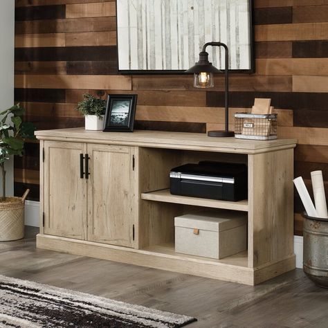 Office Credenza, Prime Oak, Entertainment Credenza, Printer Cabinet, Printer Shelf, Lodge Homes, Office Cabinet, Office Storage Cabinets, Storage Credenza