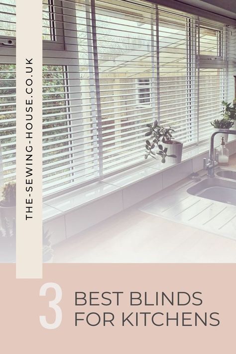 Kitchen blinds must be versatile, hard-wearing and stylish — these are our top 3 ideas for blinds for kitchens. Blinds For Kitchen Window Ideas, Venetian Blinds Kitchen, Roller Blinds Kitchen, Roman Blinds Kitchen, House Curtains, Best Blinds, Kitchen Blinds, Venetian Blinds, Wooden Blinds