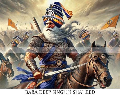 Baba Deep Singh Ji Tattoo, Punjab Map, Sikh Warrior, Baba Deep Singh Ji, Kali Tattoo, Arm Tattoos Drawing, Tattoos Drawing, Guru Nanak Wallpaper, Guru Pics