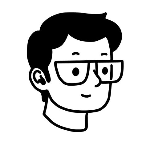 Simple Character Design Cartoons, Vet Illustration, Simple Avatar, Doodle People, 심플한 그림, Simple Character, Face Illustration, 캐릭터 드로잉, People Illustration