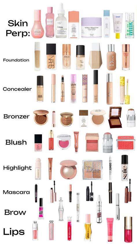 #makeup #products #grwm Good Quality Makeup Products, That Girl Makeup Products, Makeup Items List, Makeup Finds, Makeup Order, Makeup List, Pretty Makeup Looks, Makeup Help, Eyeliner Styles