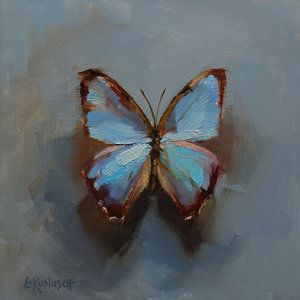 Still Life — Lindsey Kustusch Lindsey Kustusch, Butterfly Paintings, Ahri Wallpaper, Butterfly Artwork, Butterfly Art Painting, Blue Morpho, Butterfly Painting, Art Idea, Mini Canvas Art