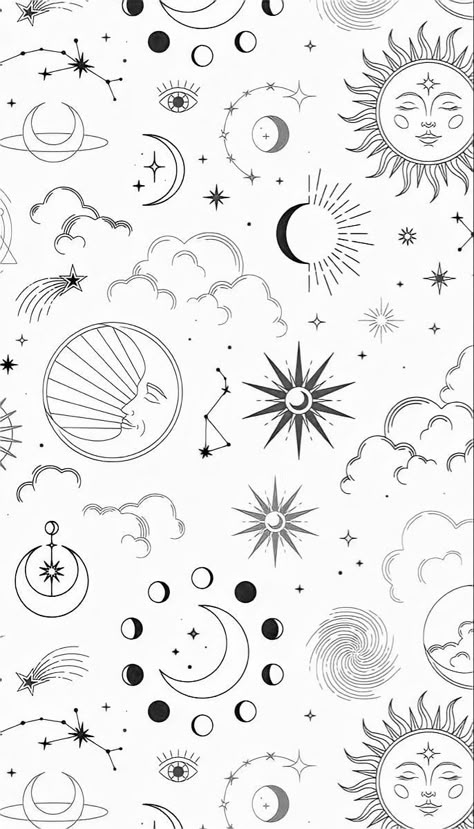 Zodiac Scrapbook, Cactus Coloring Page, Moon Astro, Planet Coloring Pages, Illustration Journal, Gardens Coloring Book, Wallpaper Wa, Fruit Coloring Pages, Screen Wallpapers