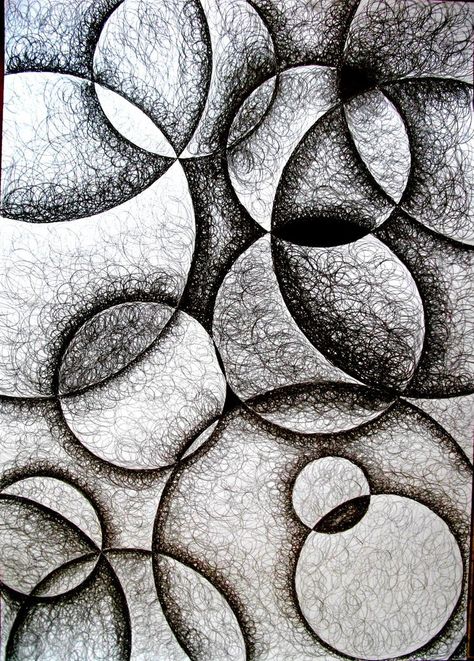 Shaded Circle Drawing, Abstract Drawing Ideas Pencil, Circle Pencil Drawings, Turn Circles Into Drawings, Circles In Perspective Drawing, How To Draw Circles In Perspective, Reflection Drawing, Value Drawing, Shading Drawing