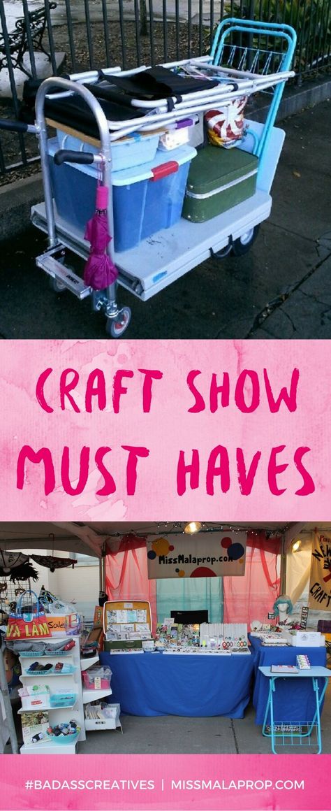 5+ Craft Show Must Haves (and then some!) Craft Show Canopy Ideas, How To Pack For A Craft Show, Craft Fair Vendor, Crochet Projects To Sell, Craft Fair Booth Display, Craft Show Booths, Craft Show Booth, Craft Booth Display, Fair Booth