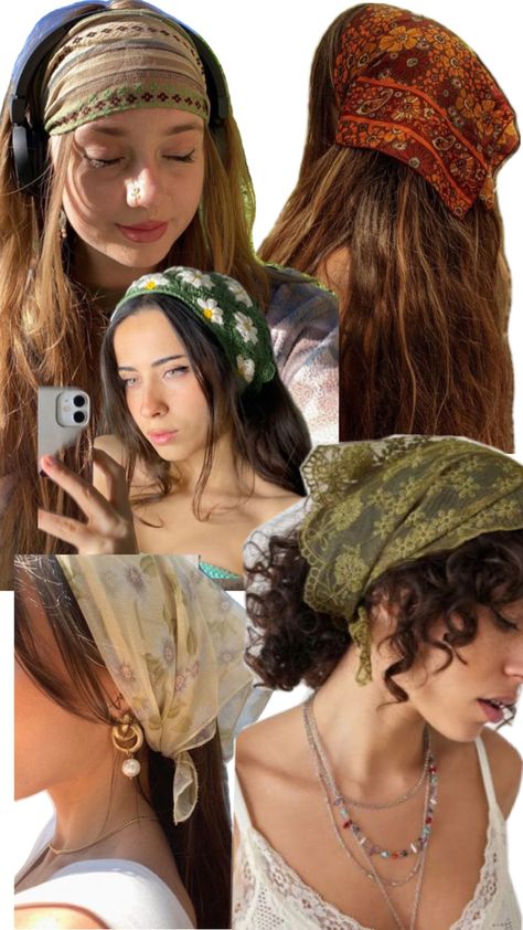 Different Ways To Wrap A Head Scarf, Diy Hair Scarf, Dress With Head Scarf, Head Scarf Outfit, Headbands Hairstyles, Scarf Hair Tie, Hair Scarves, Silk Scarf Hair, Hair Wrap Scarf