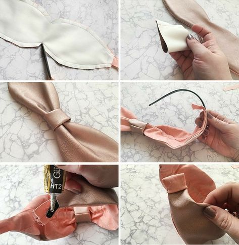 Hair Bands Diy, Girls Hair Bows Diy, Fabric Crafts Diy, Headband Tutorial, Headband Jewelry, Fabric Headbands, Diy Headband, Head Bands, Diy Hair Bows