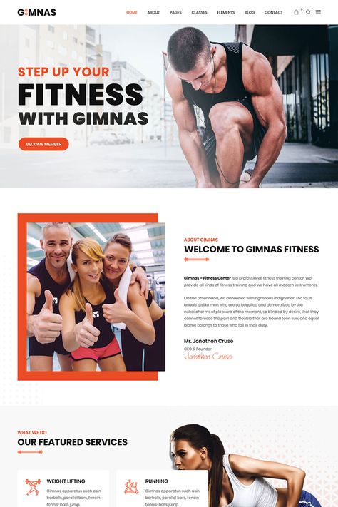 Gimnas - Gym Fitness WordPress Theme - RSTheme Personal Trainer Website, Yoga Website, Yoga Trainer, Fitness Website, Fitness Business, Fitness Experts, Best Gym, Fitness Club, Gym Workout Tips