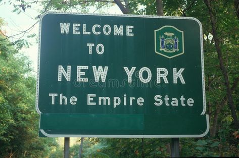 Welcome To New York, City Sign, New York Aesthetic, Florida Georgia, Emergency Room, Green Aesthetic, South Dakota, Empire State, Rhode Island