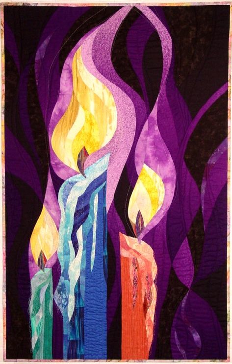 Add one more candle...blue background..Advent banner! Advent Painting Art Projects, Advent Art Projects, Advent Banners For Church, Candles Illustration, Advent By Candlelight, Candle Of Hope Advent, Drippy Candles, Advent Art, Graphic Collage