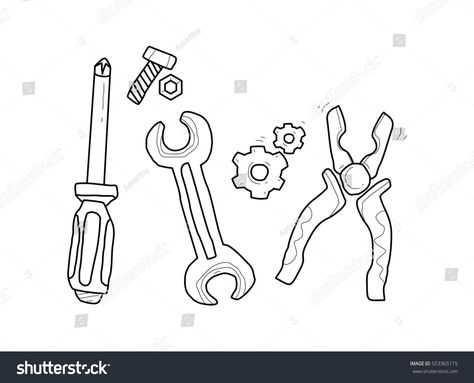 mechanical tools doodle #Ad , #sponsored, #mechanical#tools#doodle Mechanical Doodle, Mechanical Tools, Illustrator Inspiration, Work Activities, Metal Tools, Cookie Ideas, Illustration Inspiration, Inspiration Ideas, Junk Journals