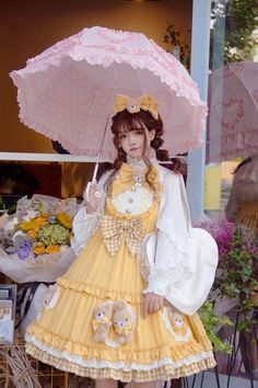 Lolita Outfits, Kawaii Fashion Outfits, Kawaii Dress, Sweet Lolita, Kawaii Clothes, Harajuku Fashion, Lolita Dress, Fashion Aesthetic, Edgy Outfits