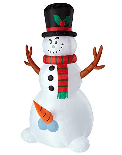 Jolly Snowman Inflatable Outdoor Decoration | Gag Gift Ideas for Christmas, Birthdays or Office. #gaggifts Gag Gifts For Christmas, Christmas Gag Gifts, Gag Gift Ideas, Happy Christmas Day, Gag Gifts Christmas, Make Halloween, Spencers Gifts, Inflatable Decorations, Halloween Inflatables