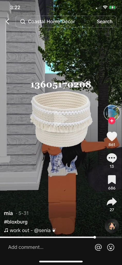 Bloxburg Basket Decal, Bloxburg Decals Codes Laundry Room, Coastal Mansion, Bloxburg Decals Codes Aesthetic, Roblox Decals, Decals Codes, Small House Layout, Bloxburg Decals Codes, Decal Codes