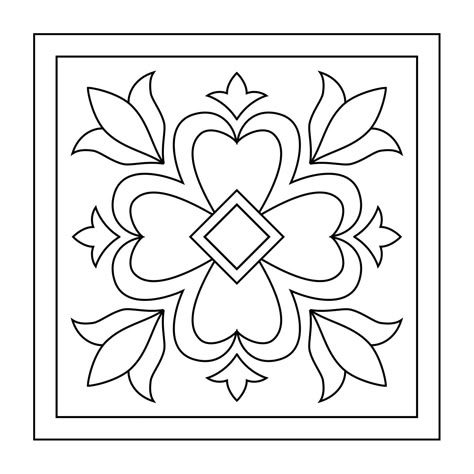 Geometric Pattern Art, Punch Needle Patterns, Pola Sulam, Stencil Patterns, Mandala Design Art, 자수 디자인, Mandala Coloring Pages, Painting Tile, Barn Quilts