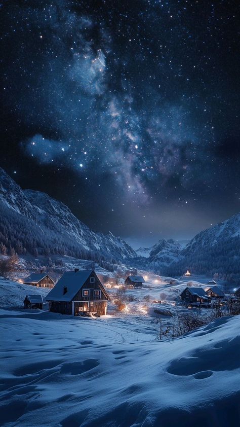 Lapland Wallpaper, Snowy Landscape Photography, Winter Night Wallpaper, Night Landscape Photography, Night Landscape, Winter Wallpaper, Amazing Pics, Winter Scenery, Christmas Gifts For Boyfriend