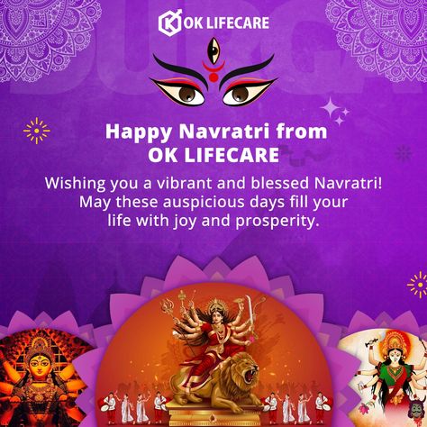 𝐇𝐀𝐏𝐏𝐘 𝐍𝐀𝐕𝐑𝐀𝐓𝐑𝐈 From Ok Lifecare Wishing you a vibrant and blessed Navratri! May these auspicious days fill your life with joy and prosperity. #HappyNavratri #happynavratri2024 #Navratrifood #OkLifeCare #OkLifecare #oklifecare_business #oklifecareproducts Navratri Recipes, Happy Navratri, On Instagram, Instagram