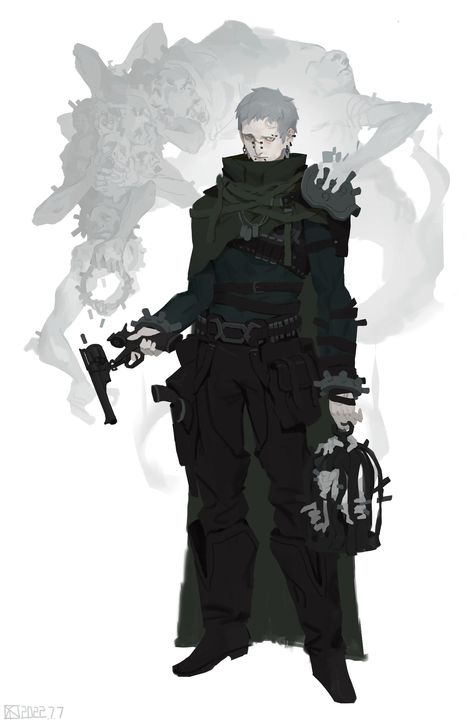 Punk Character Design, Punk Character, Steampunk Character, Villain Character, Concept Art Character, Game Character Design, Armor Concept, Character Design Male, Fantasy Inspiration