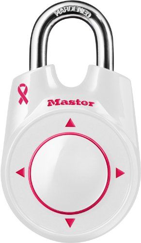 Master Lock Padlock, Set Your Own Speed Dial Combination Lock, 2-1/8 in. Wide, White/Pink, 1500iDPNK Diy Locker Decor, High School Supplies, Personal Security Guard, Shoes Room, School Supplies Ideas, Room In A Box, Diy Escape Room, Diy Locker, Getting Ready For School