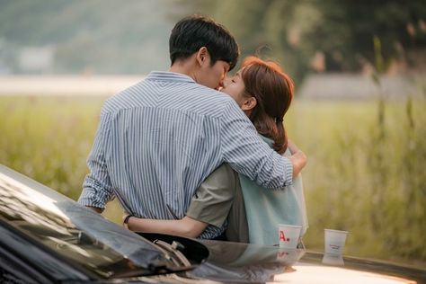 Jung Hae In And Han Ji Min Enjoy Some Private Moments Of Intimacy In “One Spring Night” One Spring Night Kdrama, One Spring Night, Spring Night, Han Jimin, Korean Drama Tv, Mbc Drama, Spring Nights, Drama Funny, Korean Couple