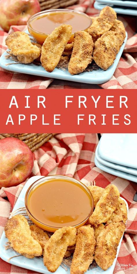 Air Fryer Apple Fries, Apple Fries, Slow Cooker Applesauce, Apple Recipes Easy, Air Fryer Oven Recipes, Air Fry Recipes, Fried Apples, Air Fryer Dinner Recipes, Fall Dessert Recipes