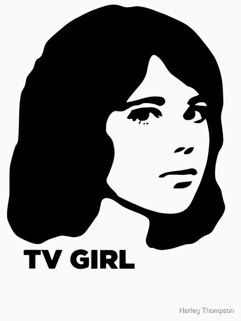 "TV GIRL - DREAM GIRL" T-shirt by Harleynator #Aff , #Affiliate, #GIRL, #TV, #DREAM, #Harleynator Tv Girl Wallpaper, Girls Album, Posca Art, Tv Girl, Girl Posters, Painting Of Girl, Tv Girls, New Poster, Discord Server