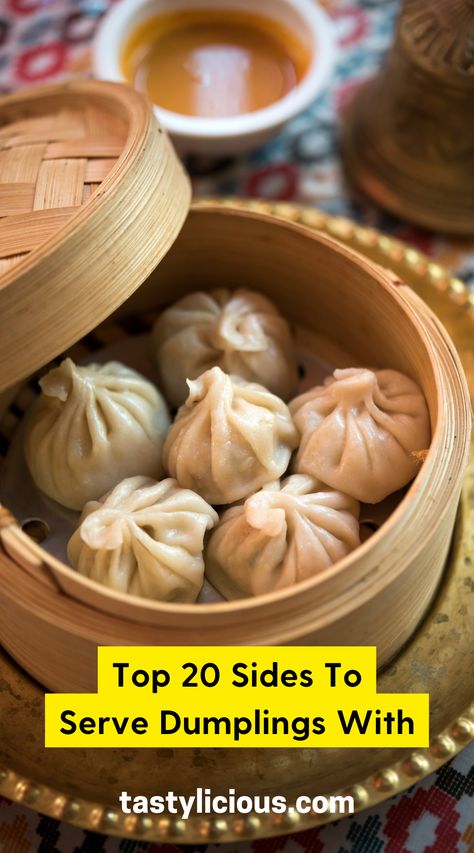 what to serve with pork dumplings | what to eat with gyoza dumplings | what sauce to serve with dumplings | keto dinner recipes | healthy lunch ideas | dinner ideas | breakfast ideas | easy healthy dinner recipes Sausage Dumplings Recipe, Dumplings Meal Ideas, Sauce For Soup Dumplings, Dumpling Side Dish, Dumpling Meal Ideas, Dumplings Dinner, Dumpling Dinner Ideas, Pork Dumpling Sauce, Sides For Dumplings