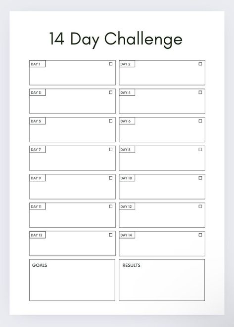 Pin on Products Week Tracker, Week Overview, Free Printable Habit Tracker, Day Tracker, Habit Tracker Ideas, Exercise Planner, Challenge Template, Day Planner Template, Habit Building