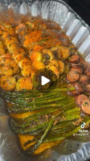 Seafood Network🦞🦐🦀🦑🐙🍤 on Instagram: "Lazy Seafood Bake  @__kaylabee_  Let’s go cook some seafood!!!!🍣🦞🦀🍤 🦐 🦑  #seafoodnetwork#seafoodlover#seafood#seafoodnetworkcookbook" Lazy Seafood Pan, Seafood Network Recipes, Seafood Meals Dinners, Seafood Sheet Pan Dinners, Seafood Thanksgiving Dinner Ideas, Seafood Meal Prep, Baked Seafood Casserole, Pan Potatoes, Lazy Meals