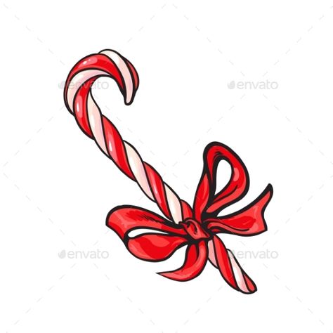 Candy Cane Tattoo, Peppermint Candy Tattoo, Candy Cane Doodle, Candy Cane Watercolor, Candy Cane Illustration, Candy Cane Costume, Candy Cane Experiment, Candy Cane Image, Candy Cane Gifts