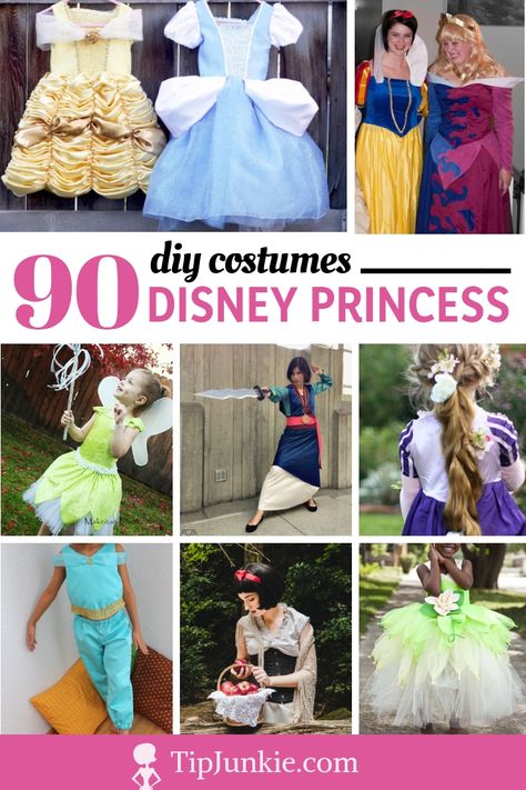 90+ Disney Princess Costumes for Girls [free patterns] – Tip Junkie Diy Disney Princess Costume, Diy Princess Costume, Disney Princess Diy, Princess Costumes For Girls, Princess Dress Patterns, Disney Princess Costumes, Disney Costume, Easy Diy Costumes, Princess Diy