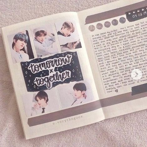 Kpop Journal Ideas First Page, Txt Journal Ideas, Txt Journal, Kpop Bullet Journal, Soobin Taehyun, Pop Book, Together Journal, Bullet Journal Banner, Bullet Journal Cover Ideas