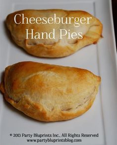 33 Portable Hand Pies That Will Change the Way You Eat ... Empanada Ideas, Cheeseburger Hand Pies, Hand Pies Savory, Pasties Recipes, Hand Pie Recipes, Fried Pies, Recipe Beef, Hand Pie, Meat Pies