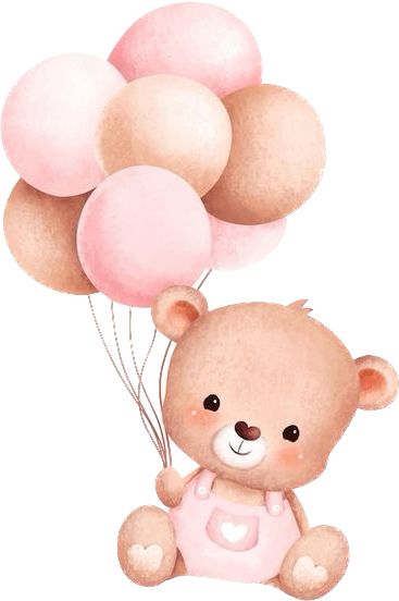 Teddy Bear With Balloons Drawing, Teddy Bear With Balloons, Bear With Balloons, Scrapbook Bebe, Baby Art Projects, Idee Cricut, Unisex Baby Shower, Baby Shower Invitaciones