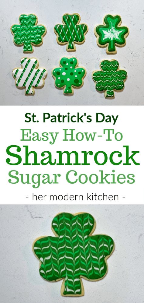 Shamrock Cookies Easy, St Patrick's Cookies, St Patricks Day Cookie Ideas, Shamrock Decorated Sugar Cookies, At Patrick’s Day Decorated Cookies, Irish Cookies Decorated, Irish Sugar Cookies, Saint Patricks Day Cookies Decorated, St Patrick’s Day Cookie Ideas