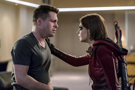 Arrow Season 6 Episode 16 Recap: Willa Holland Exits as Thea Queen - Today's News: Our Take | TV Guide Colton Haynes Arrow, Roy And Thea, Arrow Season 6, Oliver Queen Felicity Smoak, Willa Holland, Arrow Cw, Arrow (tv Show), Favorite Tv Characters, Roy Harper