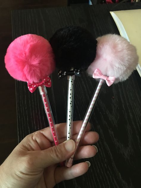 Pom Pom pens Pompom Bookmarks, Pink Fluffy Pen, Doorables Pens, Pink Pom Pom Earrings, Bubble Gum Bead Pens, Religious Icons, Fur Slides, Aphrodite, Pencil