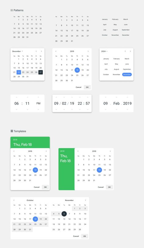 Calendar Ui Design, Calender Ui, Design System Ui, Material Design Ui, Ui Kit Design, Material Icons, Ux Design Portfolio, Layout Web, Web Design Ux Ui