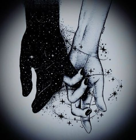 Alien Romance Aesthetic, Dark Couples Art, Soul Pictures, Soulmates Art, Twin Flame Art, Flame Art, Me N Him, Romance Art, Love Illustration