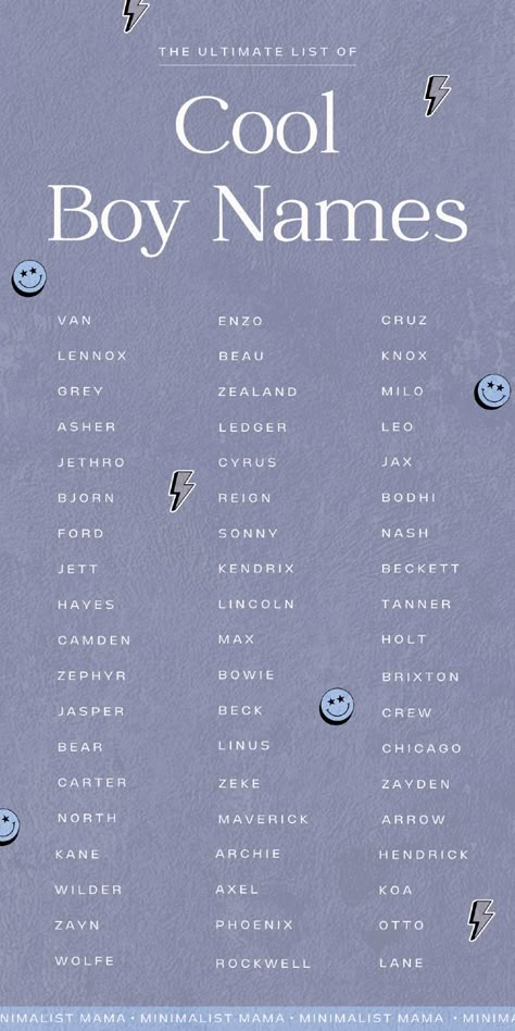 Searching for unique baby boy names for your little one, and love the badass style of edgy boy names? These badass boy names are seriously strong, cool, and you *need* to add them to your baby names list ASAP! Koda Name, Edgy Boy Names, Badass Boy Names, Boys Names Rare, Oc Names, Names For Boys List, Cool Boy Names, Unique Baby Boy Names