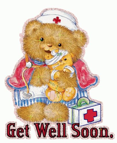 Get Well Sticker - Get Well Soon - Discover & Share GIFs Buckeye Cake, Get Well Soon Images, Get Well Soon Quotes, Get Well Soon Messages, Get Well Messages, Get Well Quotes, Bear Gif, Well Images, Thinking Of You Quotes