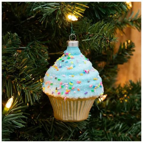 Sprinkle Cupcake Ornament | Hobby Lobby | 406260293 Sprinkles Ornaments, Christmas Tree Inspo, Cupcake Ornament, Sprinkle Cupcakes, Hobby Lobby, Lobby, Sprinkles, Sweet Tooth, Cupcake