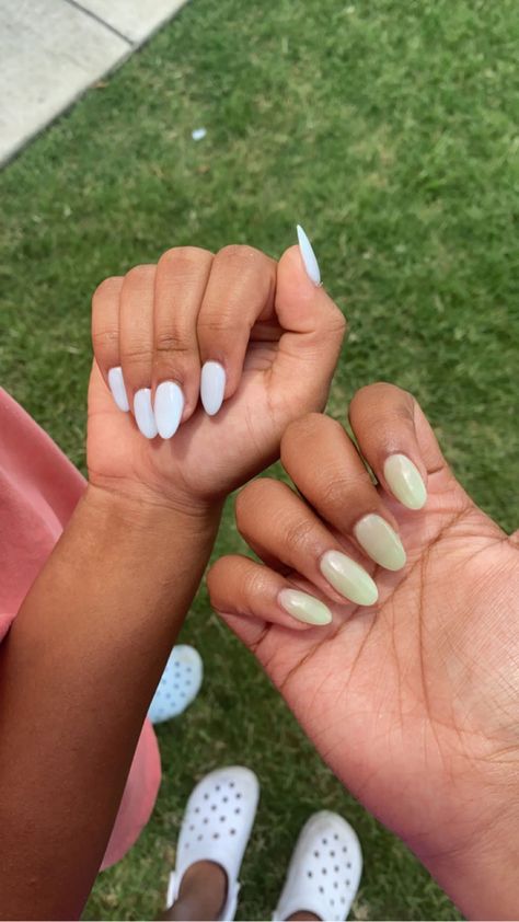 #indianskintone #almondnails #lightgreen #bluenails #nailpolish #nailcolor #indianfashion #nailpolishideas Nails Indian Skin, Nails For Medium Skin Tone, Nails Indian, Indian Nails, Summer Nail Colors, Medium Skin Tone, Summer Nails Colors, Summer Nail, Blue Nails