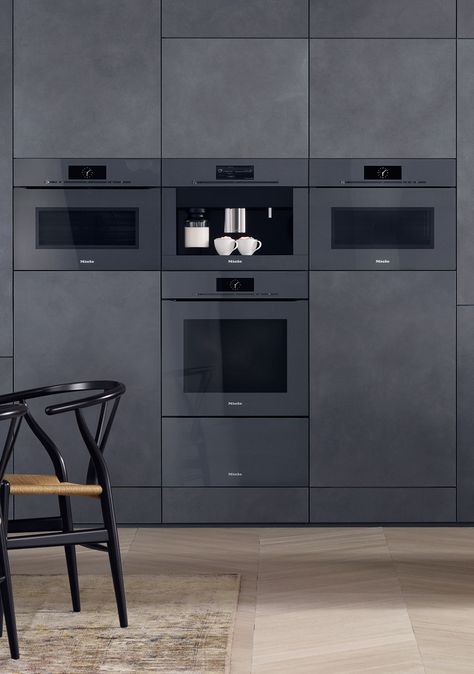 Miele Steam Oven, Built In Kitchen Appliances, Miele Kitchen, Contemporary Style Kitchen, Miele Appliances, Steam Oven, Kitchen Extension, Oven Recipes, Kitchen Inspiration Design