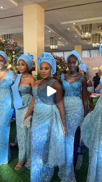 Nigerian Outfits, Aso Ebi Bella, Blue Beauty, Bella Naija Weddings, Aso Ebi, Wedding Website, Celebrity Couples, Audio, The Originals