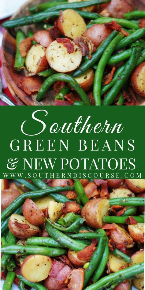 French Green Beans And Potatoes, Sauteed Green Beans And Potatoes, Cabbage Green Beans And Potatoes, Fresh Green Bean Side Dish, Potatoes And Beans Recipes, Snap Beans And Potatoes, Boiled Potatoes And Green Beans, Fresh Green Beans And Potatoes Stove Top, Potato’s And Green Beans