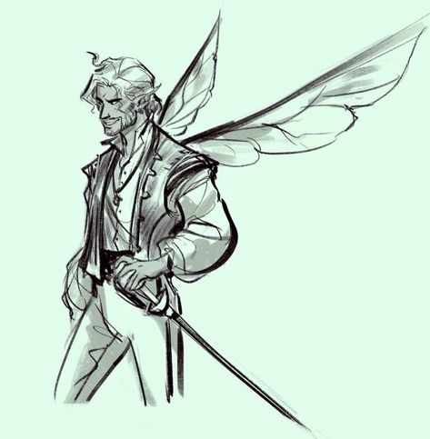 Male Fairy Aesthetic, Male Faerie Art, Male Fairies, Man Fairy, Fairy Knight, Sun Fairy, Male Fairy, Fairy Boy, Fairy Drawings