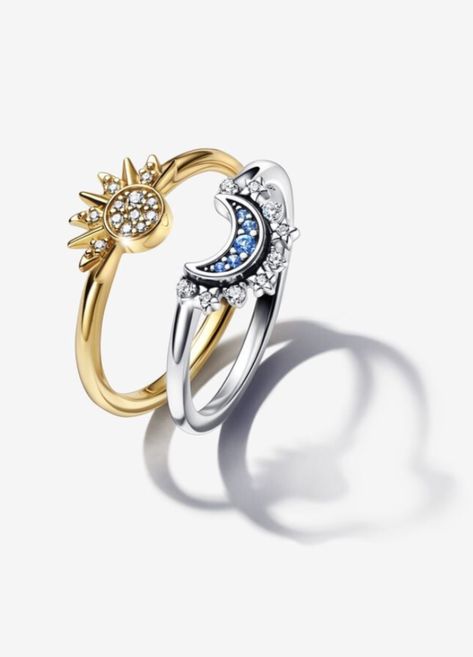 Pandora Sun And Moon, Moon And Sun Ring, Sun And Moon Ring, Sun And Moon Rings, Sun Ring, Pandora Ring, Moon And Sun, Moon Ring, Pandora Rings