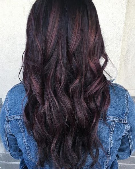 Plum Hair Color Ideas, Plum Hair Color, Bright Red Hair Color, Red Hair Colors, Red Hair With Blonde Highlights, Hair Color Plum, Red Blonde Hair, Plum Hair, Fancy Hair